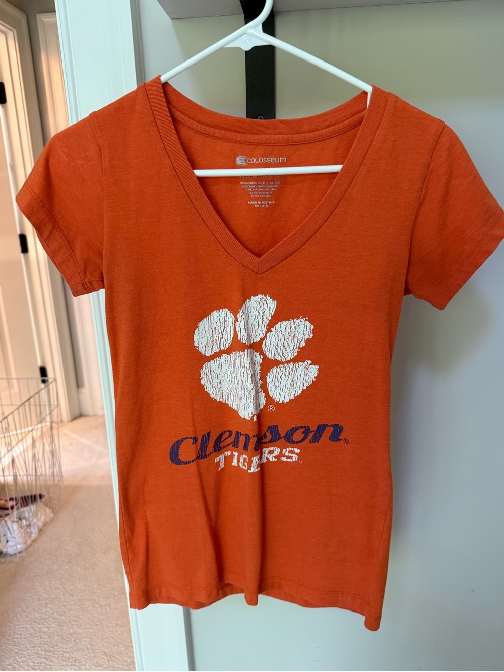 Colosseum Women’s Clemson Tigers Orange V-Neck Tee